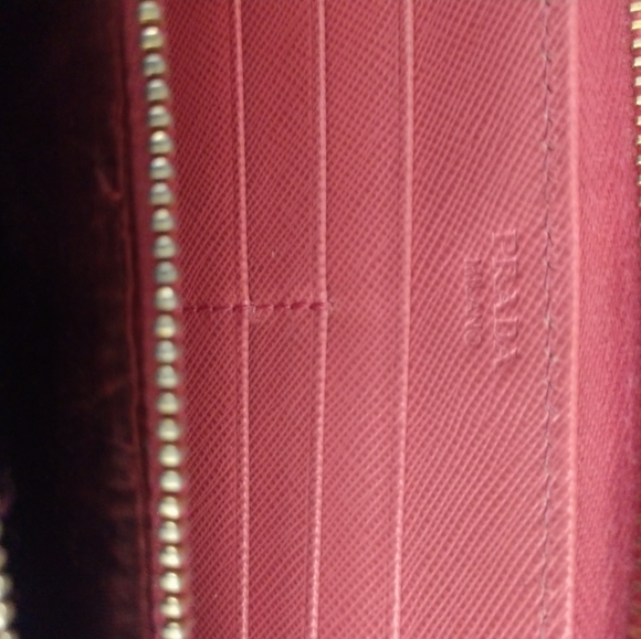 Prada Rosa Saffiano Leather Wallet - Picture 8 of 10